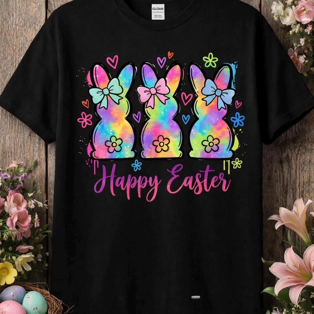 Happy Easter Bunny Shirt A?  Bunny Easter Tee A? Cute Spring